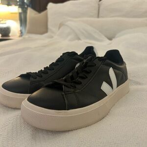 Black and White Veja Sneakers